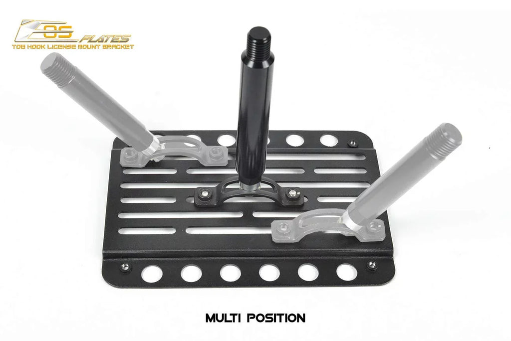 Extreme Online Store Replacement for 2009-2015 Mazda Miata NC | EOS PLatitudee Version 1 Mid Sized Front Bumper Tow Hook License Relocator Mount Bracket Tow-230