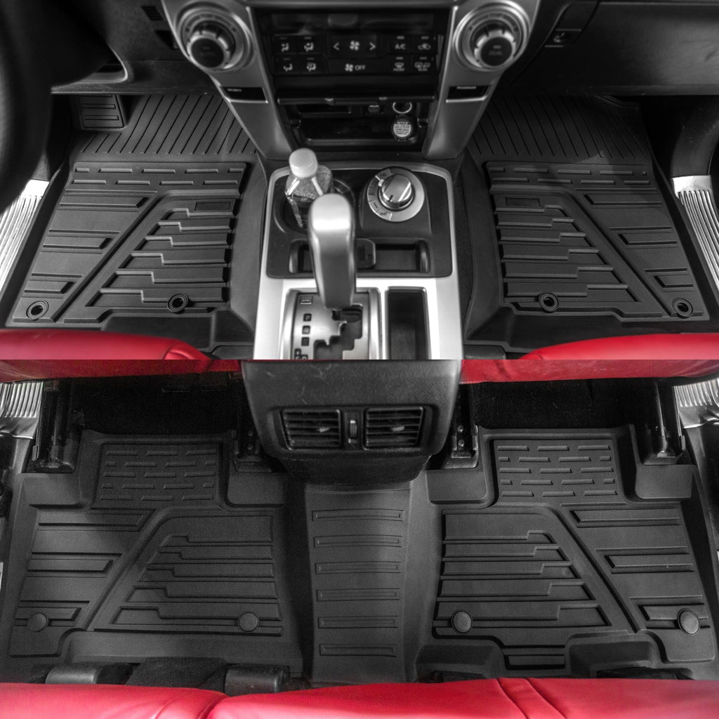 Floor Mats Compatible with Toyota 4Runner 2013-2023 Trunk Mat Cargo Liner Cargo Mat All Weather Trunk Liner 2022 4 Runner Accessories (Trunk Mat+Floor Mats,Fit W/Sliding Tray)