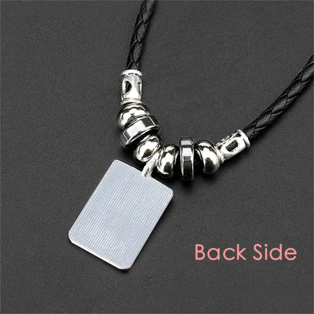 May June Geni ConstelLatitudeion Zodiac Necklace Jewelry Torque Leather Rope Pendant