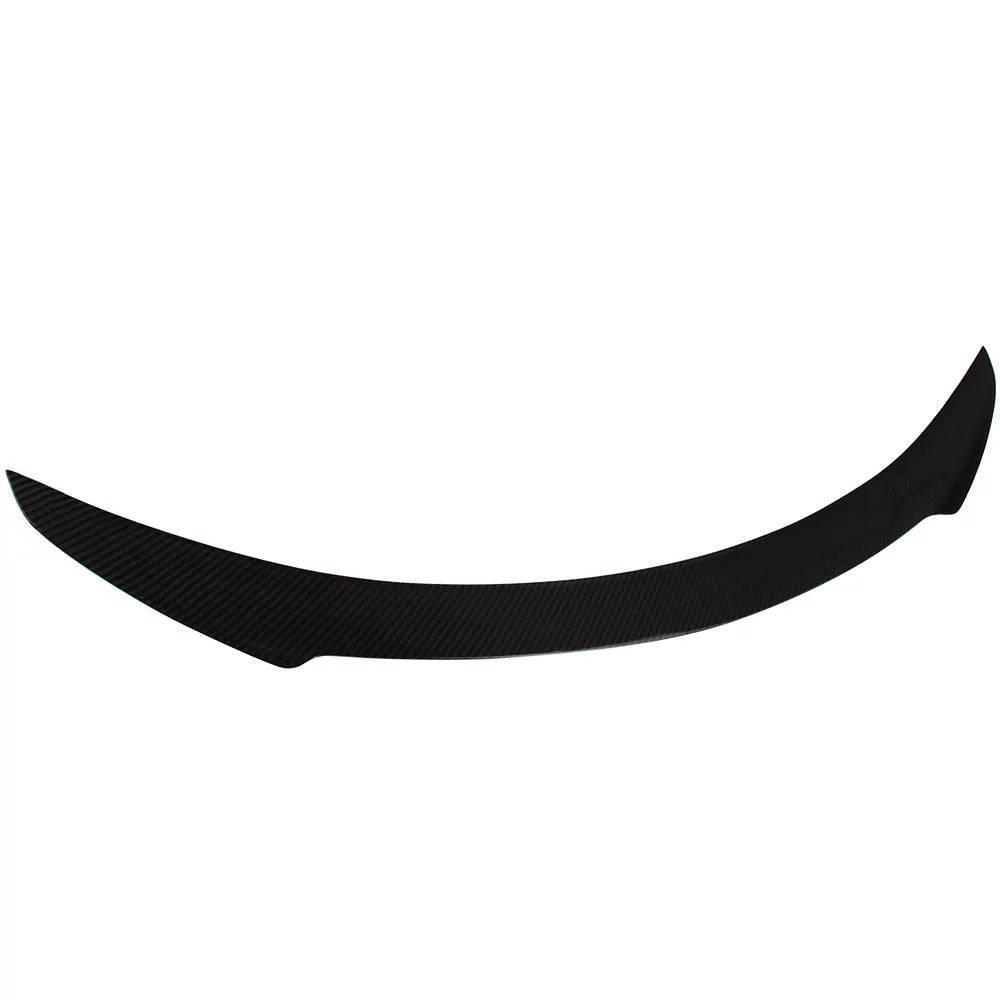 Ikon Motorsports Compatible with 12-23 Tesla Model S H Style Rear Trunk Spoiler Wing - Carbon Fiber CF 2012 2013 2014 2015 2016 2017 2018