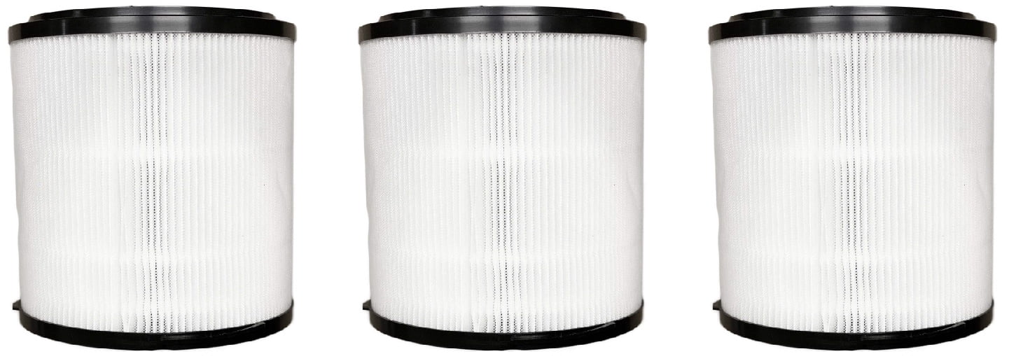Nispira 3-in-1 True HEPA H13 Filter Replacement Compatible with SilverOnyx 5-Speed Black 16" Air Purifier with Ionizer and UVC Sanitizer Model 8541832765 500 sq ft 3 Filters