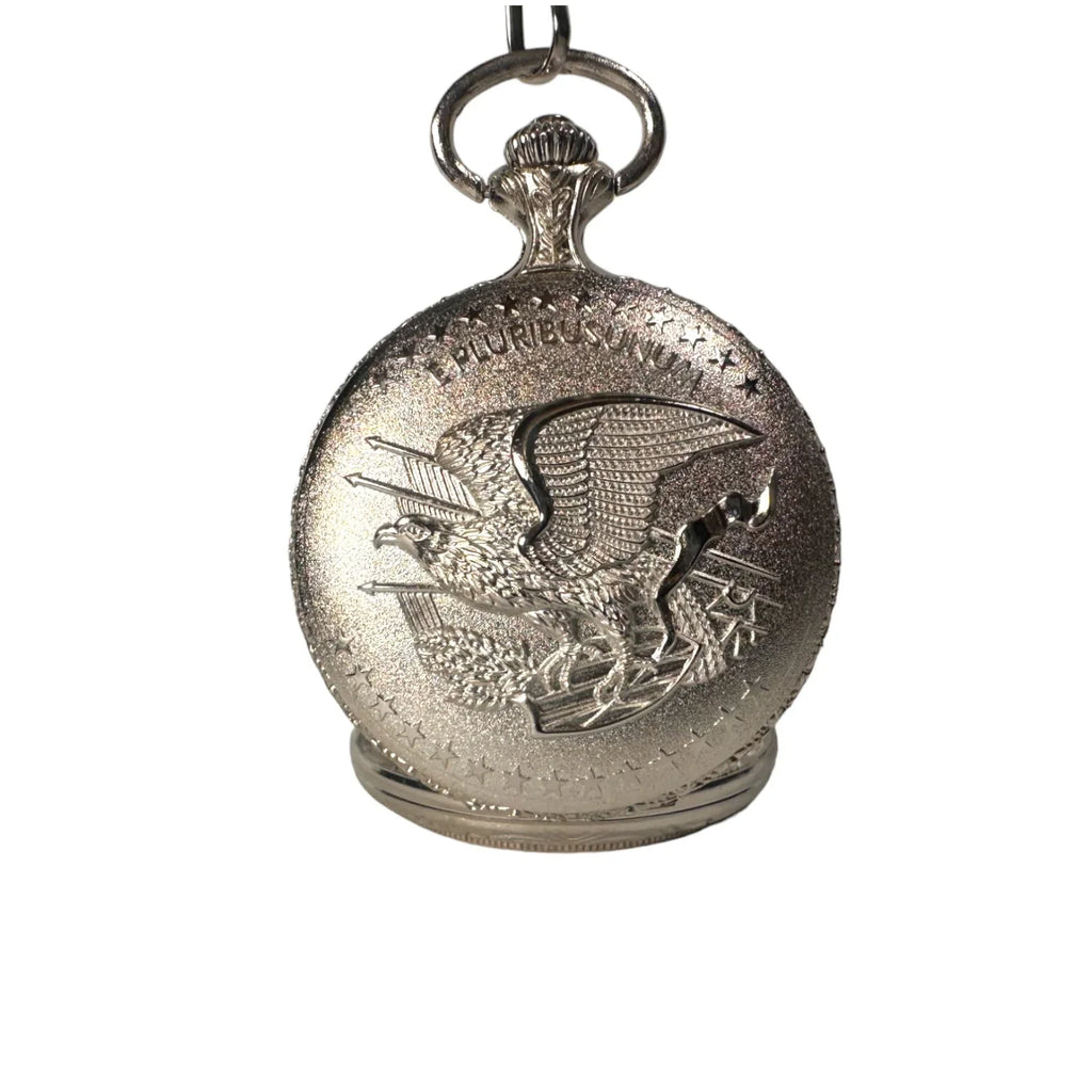 American Coin Treasures 1800's Morgan Silver Dollar Pocket Watch