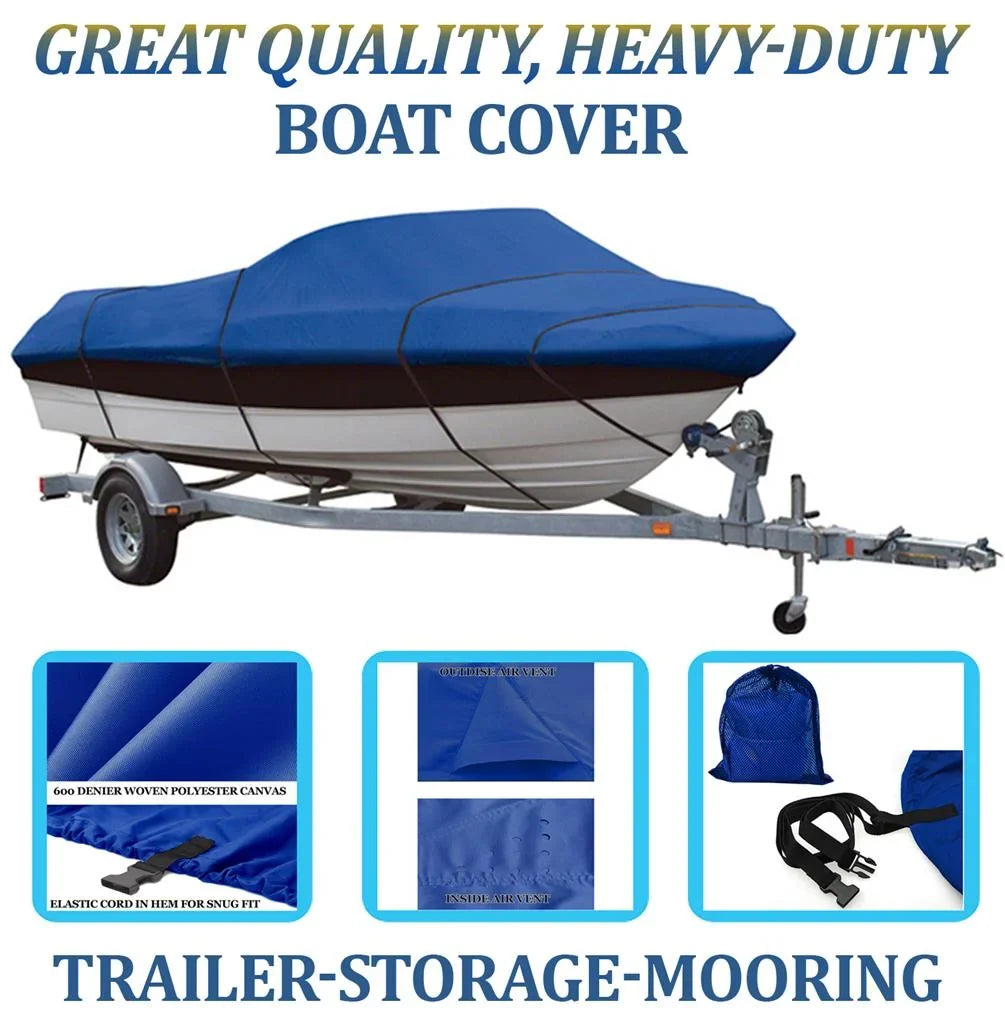 BLUE, GREAT QUALITY BOAT COVER Compatible for MAXUM 2000 SRB I/O 1994-1995