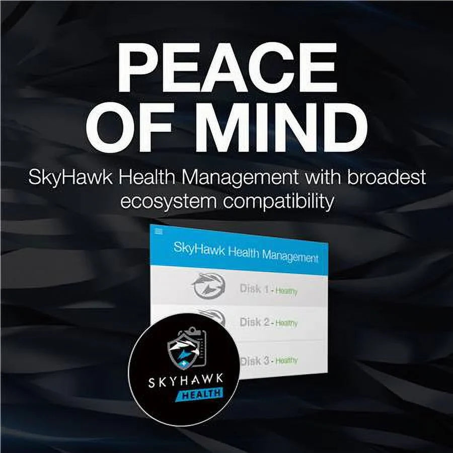 Seagate SkyHawk AI ST12000VE003 - Hard drive - 12 TB - internal - 3.5" - SATA 6Gb/s - buffer: 512 MB - with 3 years Seagate Rescue Data Recovery