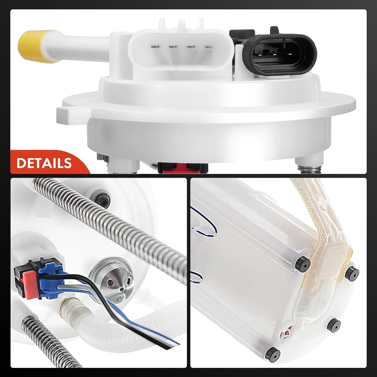 A-Premium Electric Fuel Pump Module Assembly Replacement for Chevrolet Silverado 1500 2500 HD 3500 1999-2004 GMC Sierra Pickup with Pressure sensor E3500M