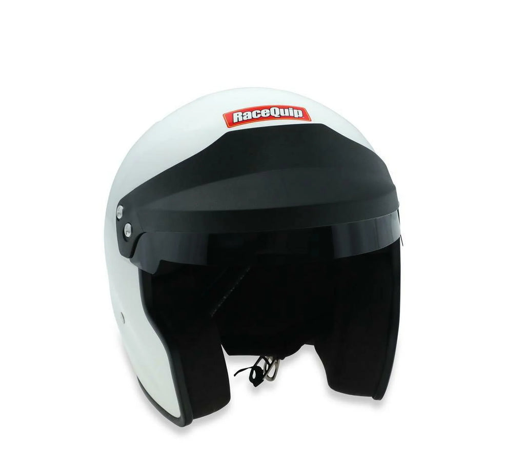 RaceQuip® 256115RQP OF20 Racing Helmet - Open Face - Snell SA2020 - White - Large