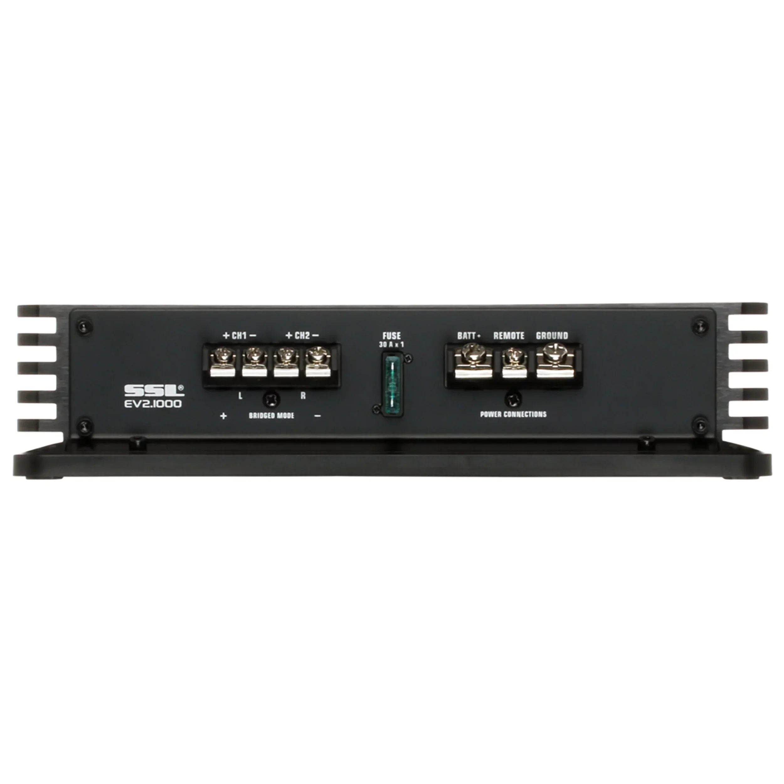 Sound Storm Laboratories EV2.1000 Evolution Series Car Audio Amplifier - 1000 High Output, 2 Channel, 2/8 Ohm, High/Low Level Inputs, High/Low Pass Crossover, Full Range, Hook To Stereo and Subwoofer