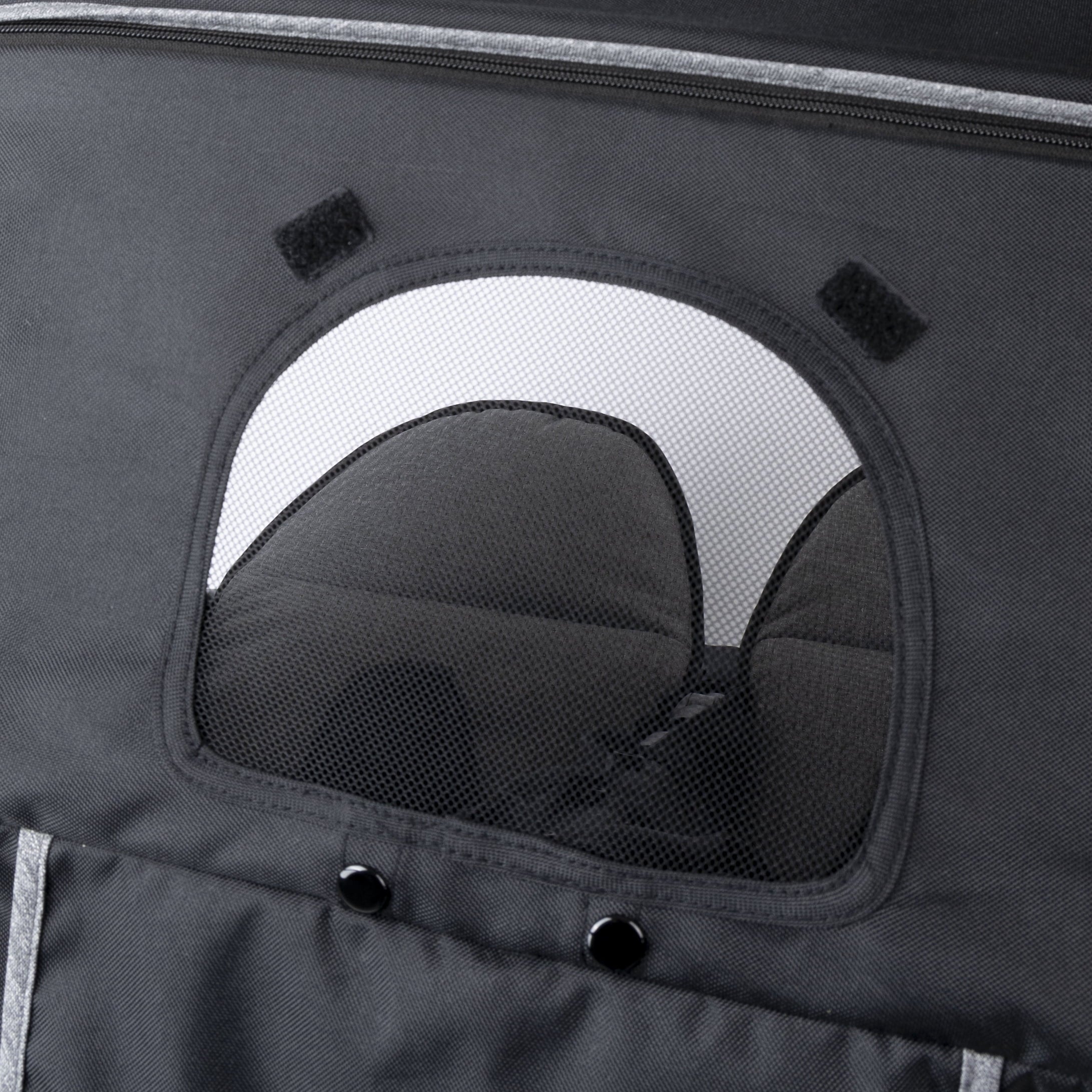 Gaggle Roadster Double Stroller with Expandable Canopy, Black/Gray