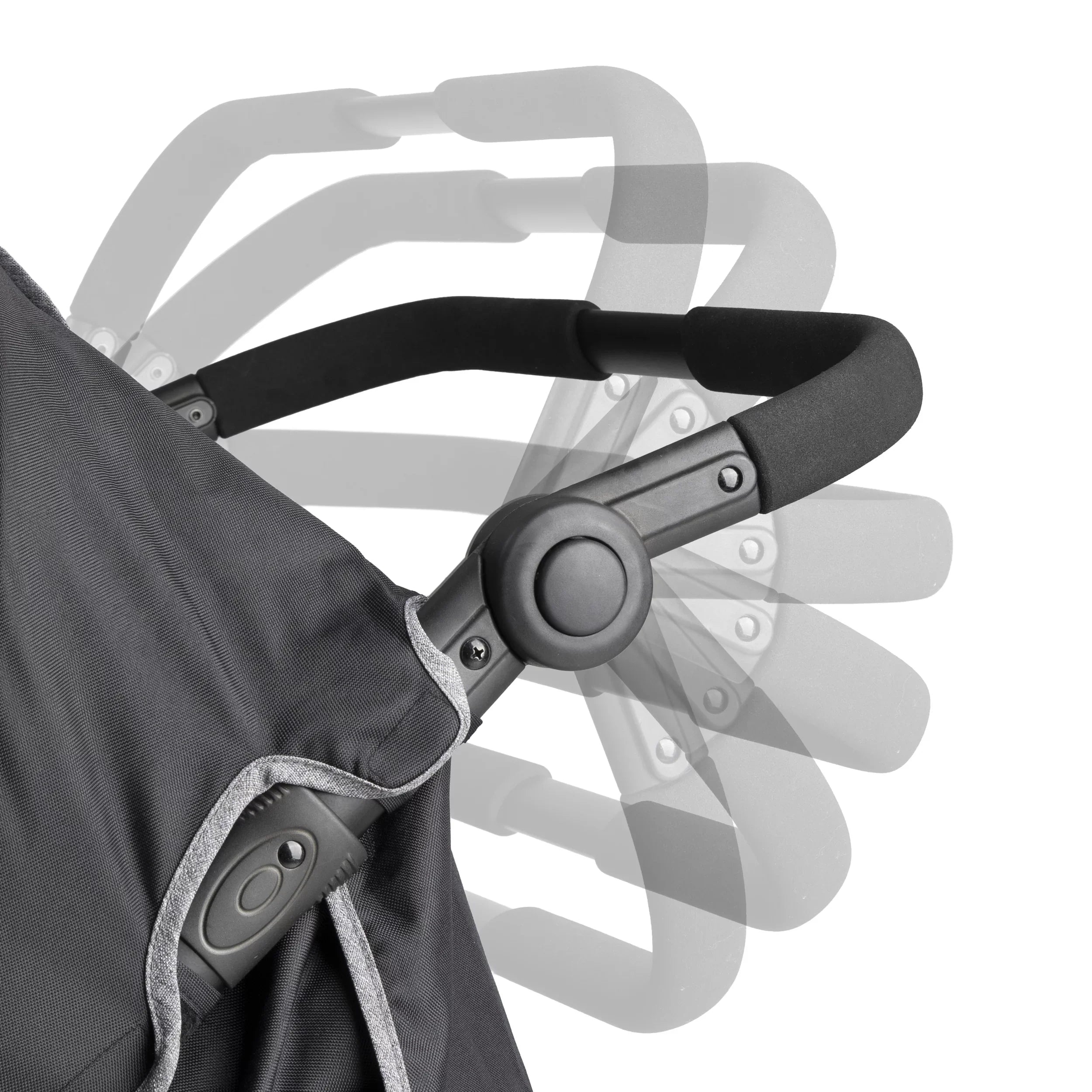 Gaggle Roadster Double Stroller with Expandable Canopy, Black/Gray