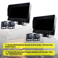 7" Monitor DVR Driving Video Recorder with BSD for RV Truck Bus+2 Backup Camera