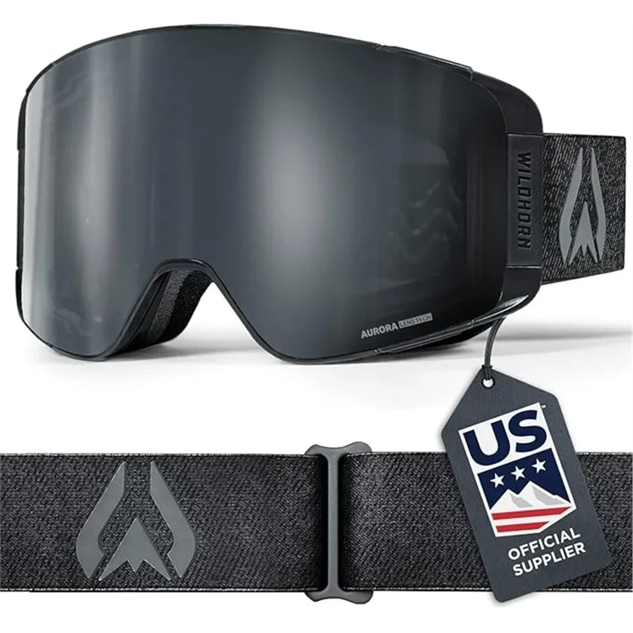 Pre-Owned Wildhorn Pipeline Ski Goggle, Stealth/Jet Black, Adult (Used - Like New)
