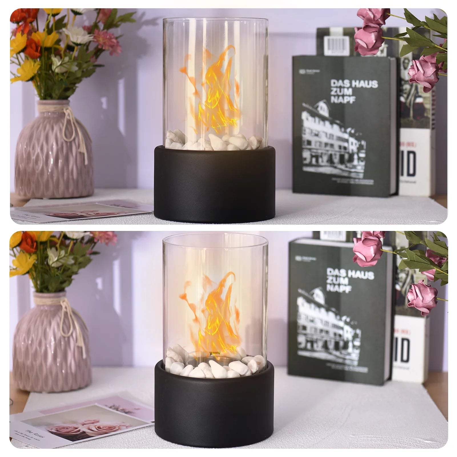 Goolrc Bioethanol Fire Pit Smokeless Indoor Decor Heating Furnace