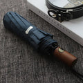 Umbrella Men Business 10 Ribs Wood Handle Golf Sun Umbrellas Windproof Anti UV Parasol Clear Umbrella UPF50+