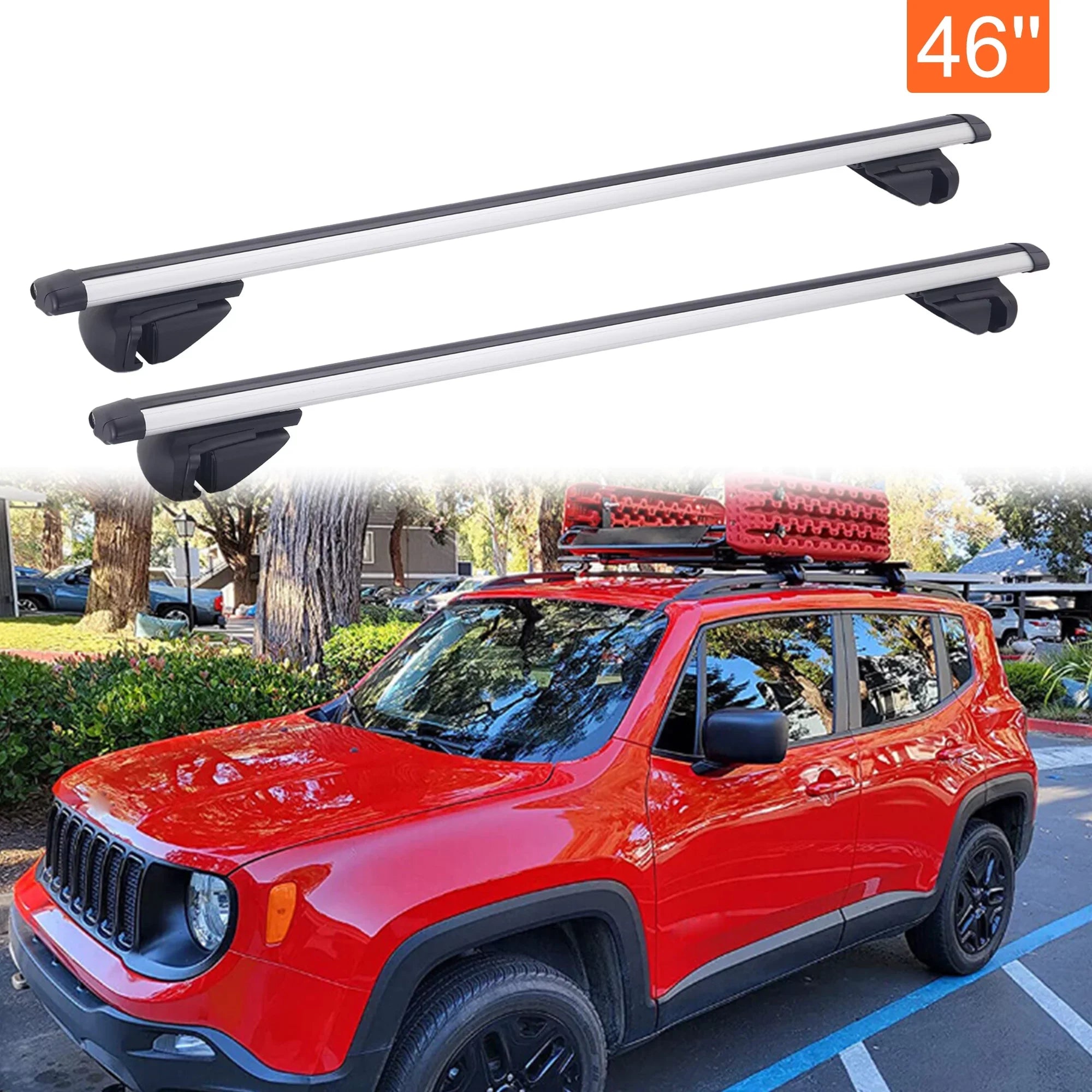 For Subaru Outback Wagon 46" Car Top Roof Rack Cross Bar Bicycle Cargo Carrier
