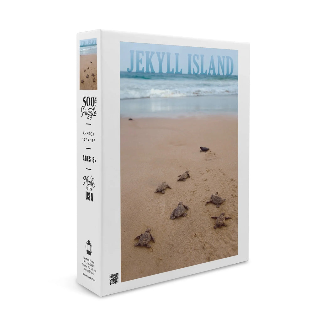 Jekyll Island, Georgia, Sea Turtles Hatching (19x27 inches, Premium 500 Piece Jigsaw Puzzle for Adults and Family, Made in USA)