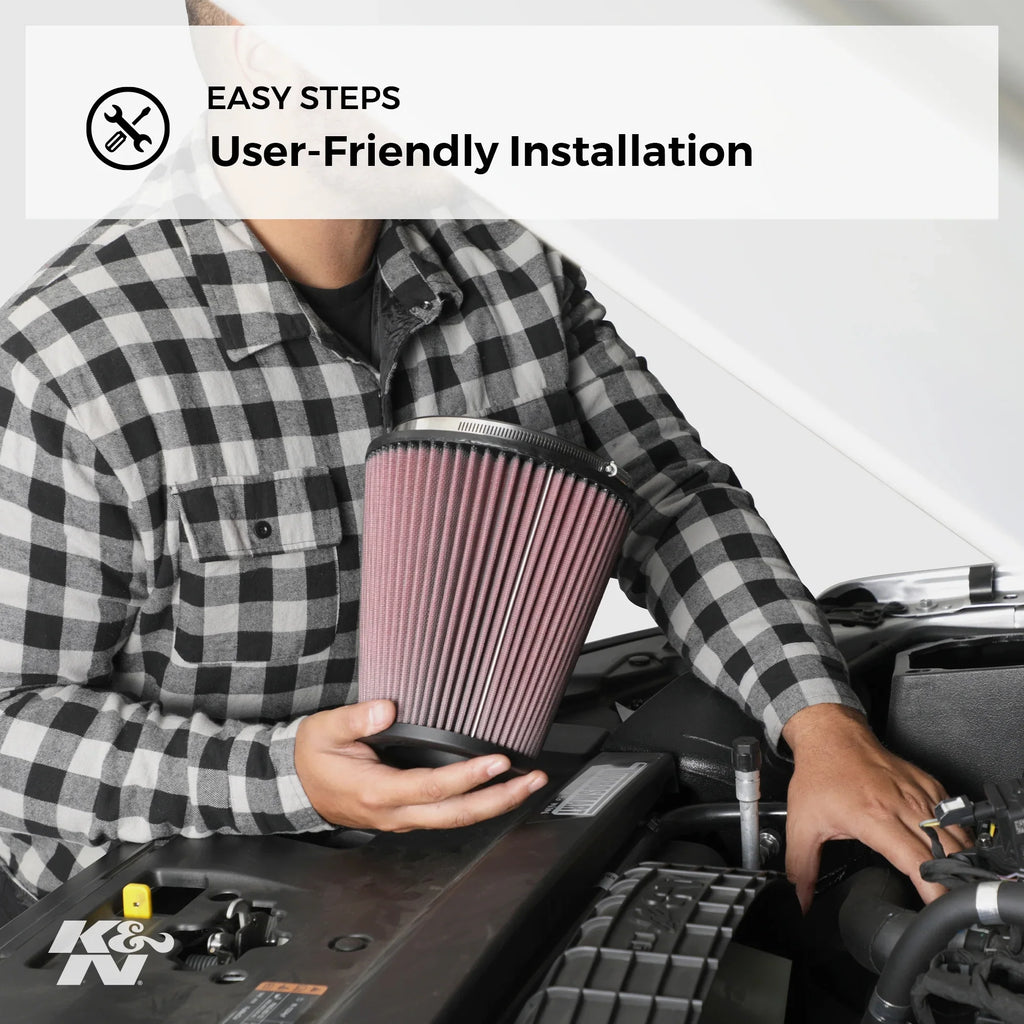 K&N Engine Air Filter: High Performance, Premium, Washable, Industrial Replacement Filter, Heavy Duty: E-9156
