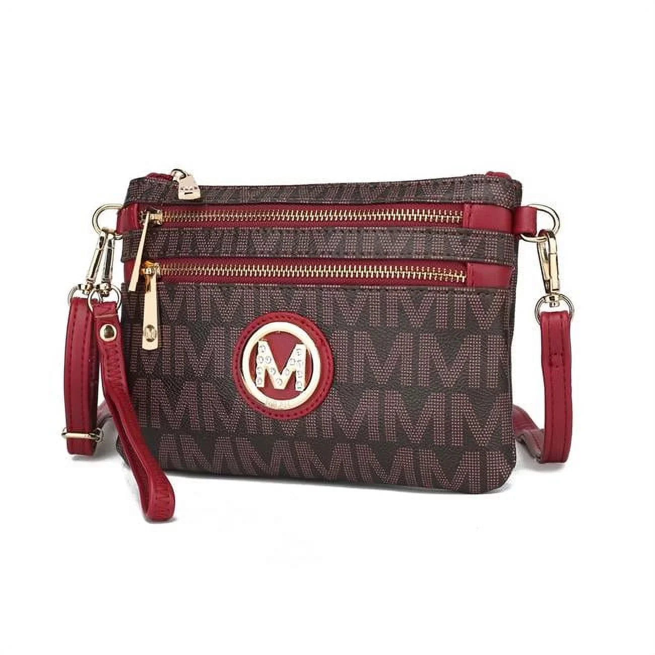 MKF Collection by Mia K  Geneve M Signature Crossbody Bag, Red