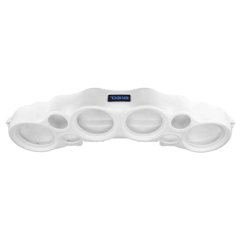 DS18 White J-LOUD Jeep Wrangler Soundbar System for JK JKU JL 07-19