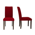 Warehouse of Tiffany Shino Crimson Linen 39-inch Set of 2 Dining Chairs