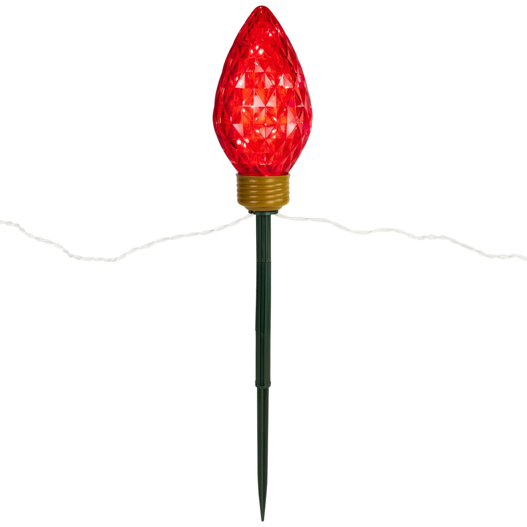 Northlight 3ct LED Lighted Multi-Color C9 Christmas Pathway Marker Lawn Stakes - 3 ft