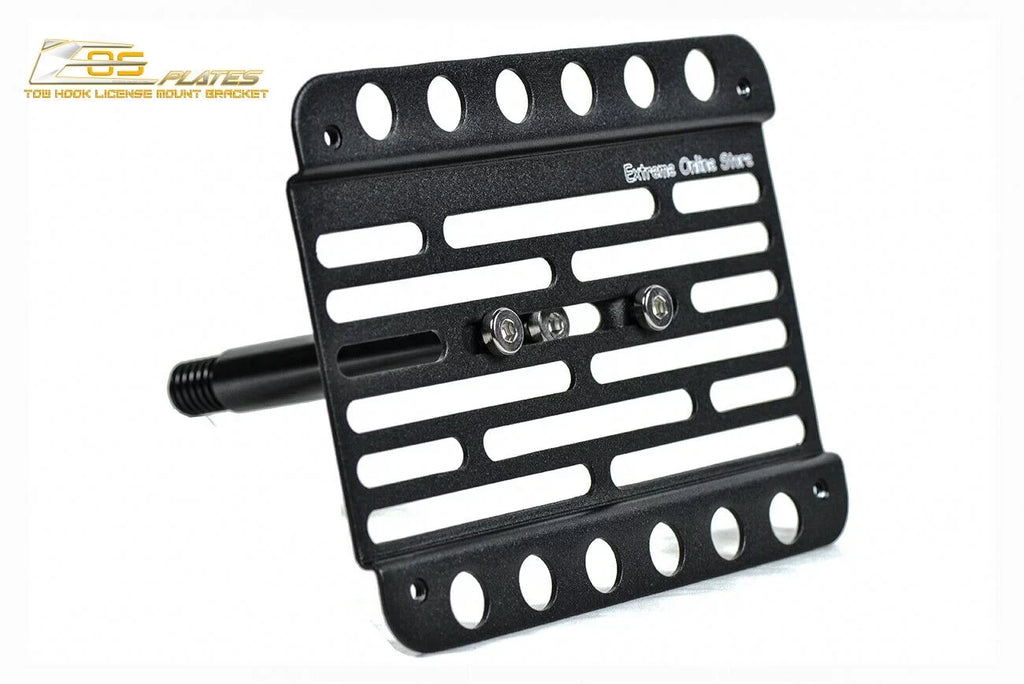 Extreme Online Store Replacement for 2014-Present Mini Cooper | EOS PLatitudee Version 1 Front Bumper Tow Hook License PLatitudee Relocator Mount Bracket Tow-119 (Mid Size)
