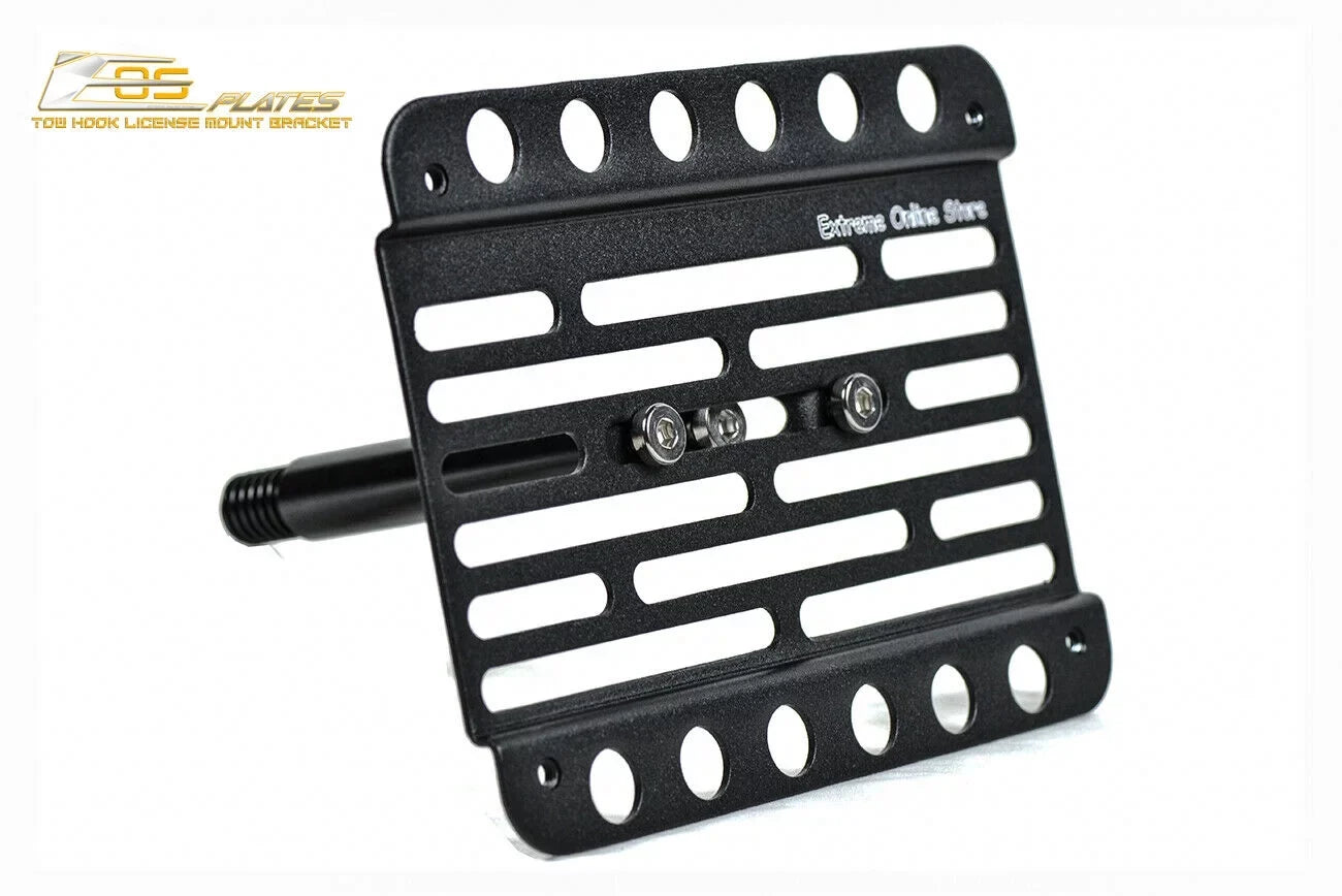 Extreme Online Store Replacement for 2014-Present Mini Cooper | EOS PLatitudee Version 1 Front Bumper Tow Hook License PLatitudee Relocator Mount Bracket Tow-119 (Mid Size)
