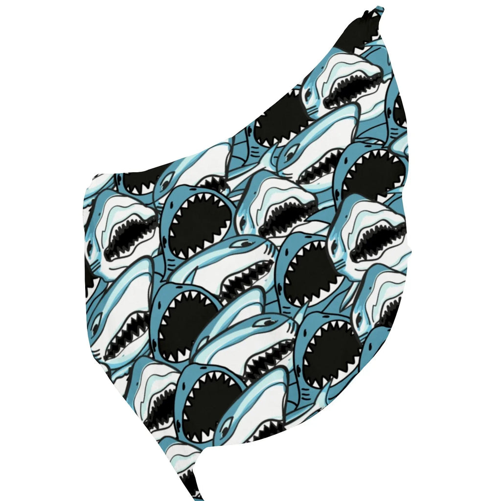 FREEAMG Angry Shark Silk Long Scarf for Women Large Oblong Sundisplay Shawls Wraps Neck Headscarf Hair Wraps Gift Packed