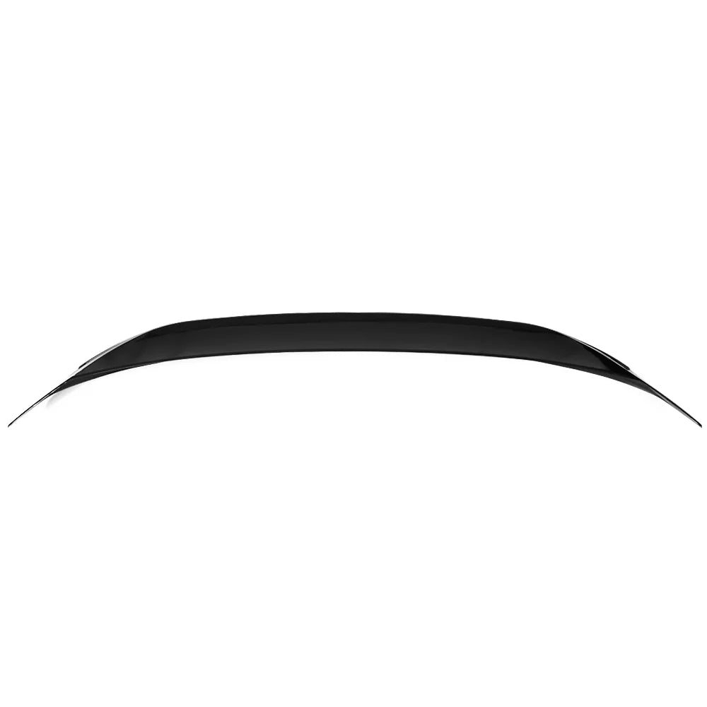 Ikon Motorsports Compatible with 18-23 Toyota Camry LE MD Style Rear Trunk Spoiler Wing Gloss Black With Chrome Trim 2018 2019 2020 2021 2022