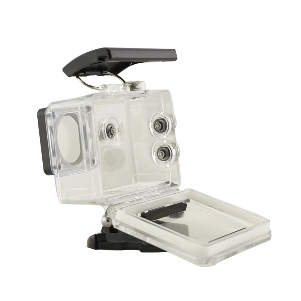 Record Every Adventure with Our Waterproof WiFi Action Camera - 1080P Video, Crystal Clear Sound, and Long-Lasting Silver Case Included