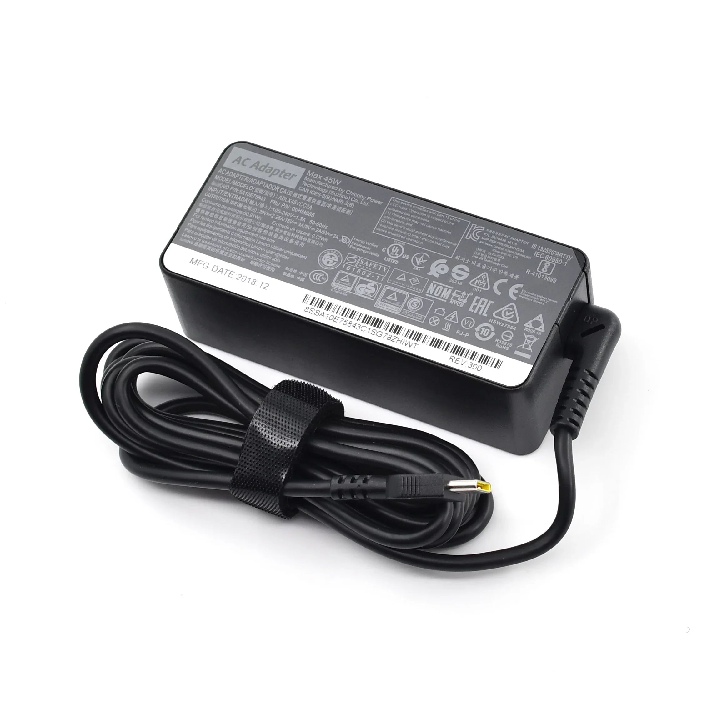 45W USB-C Laptop Charger ADLX45UDCK2A for Lenovo Chromebook 100e 2nd Gen - 81MB