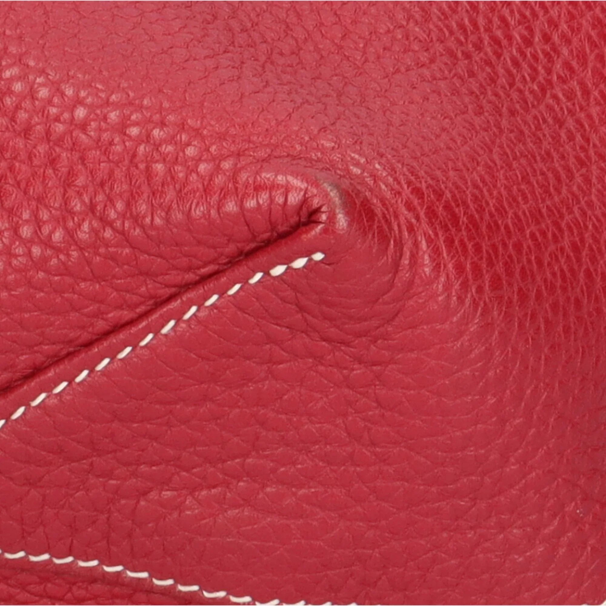 Pre-Owned Hermes HERMES Double Sense 36 Tote Bag Taurillon Clemence Red Ladies (Good)