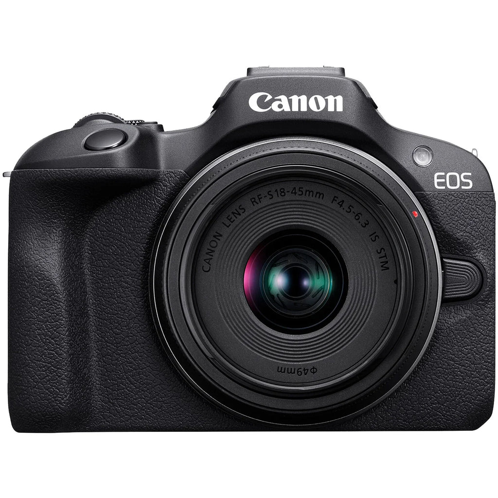 Canon EOS R100 4K Video Recording Mirrorless Camera (BODY) with 64GB Fast Transcend Memory Card