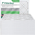 Filterbuy 25x25x1 MERV 8 Pleated HVAC AC Furnace Air Filters (12-Pack)
