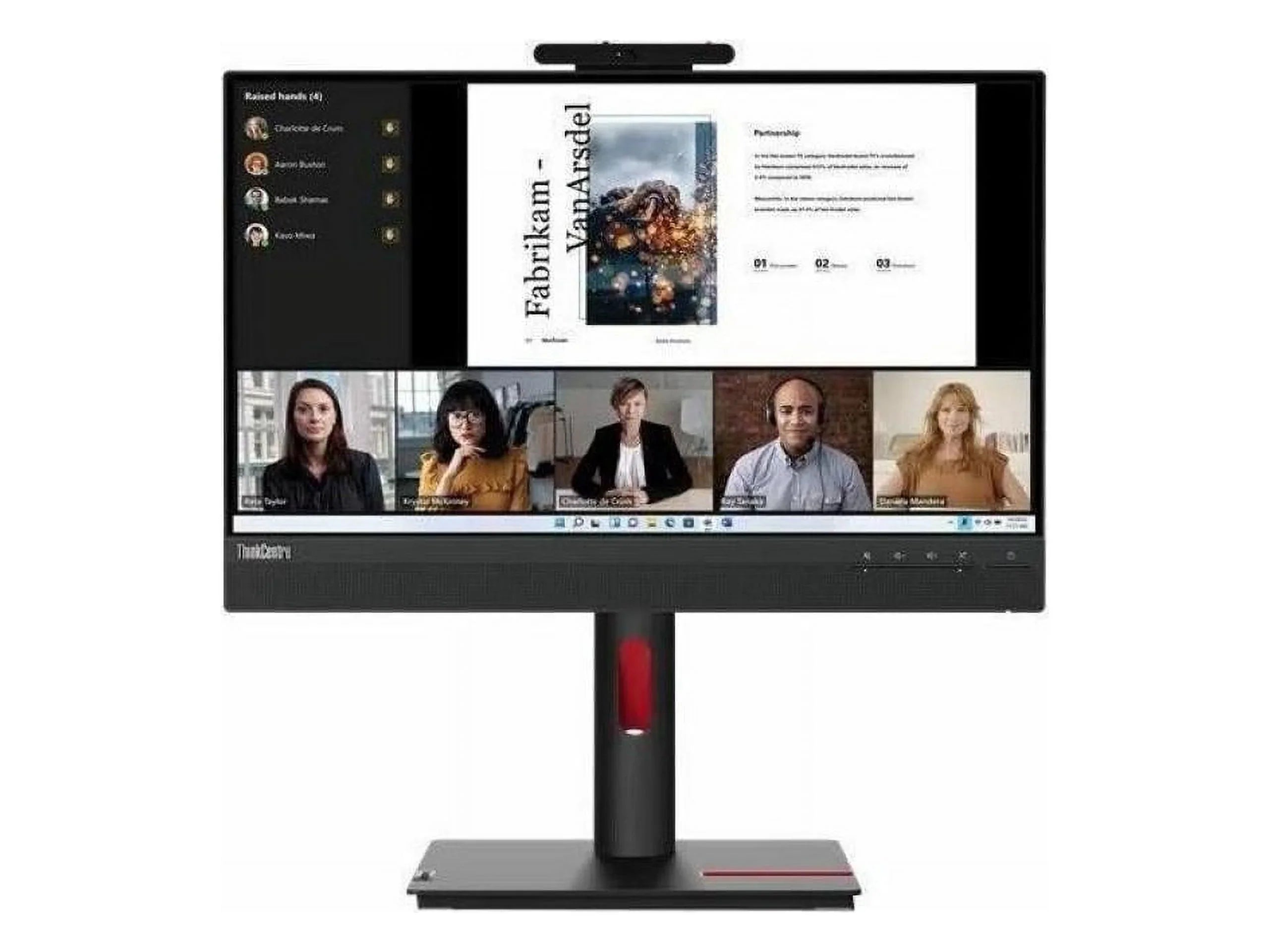 Lenovo ThinkCentre Tiny-In-One 22 Gen 5 21.5" Webcam Full HD LED Monitor - 16:9 - Black - 22" Class - In-plane Switching (IPS) Technology - WLED Backlight - 1920 x 1080 - 16.7 Million Colors - 250 ...