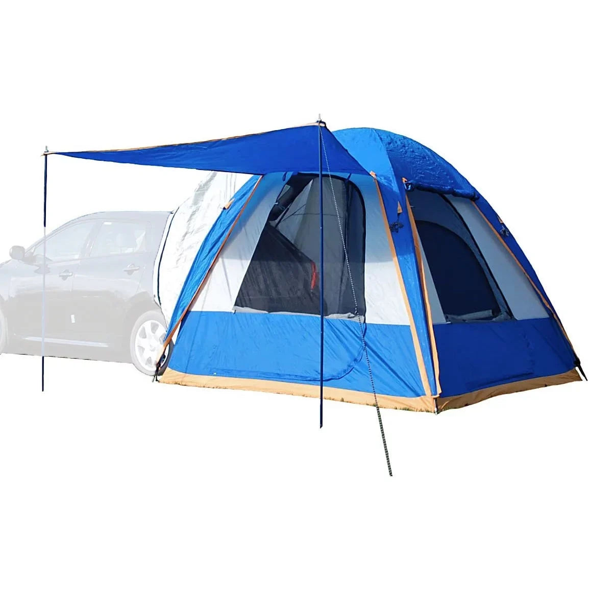 Napier Sportz Dome-To-Go Universal SUV Cargo 4 Person Camping Tent with Awning