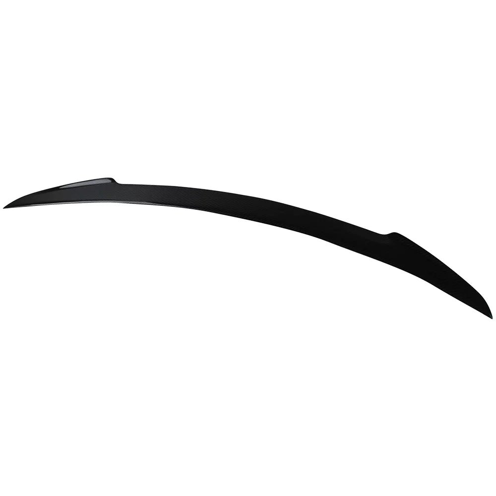 Ikon Motorsports Compatible with 12-23 Tesla Model S H Style Rear Trunk Spoiler Wing - Carbon Fiber CF 2012 2013 2014 2015 2016 2017 2018