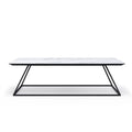 B-Modern  Savvy Modern White Carrara Coffee Table