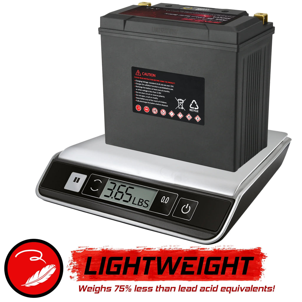 Banshee YTX20L-BS LiFePO4 Motorsports Battery Compatible with American Iron Horse Ranger 2001 to 2002