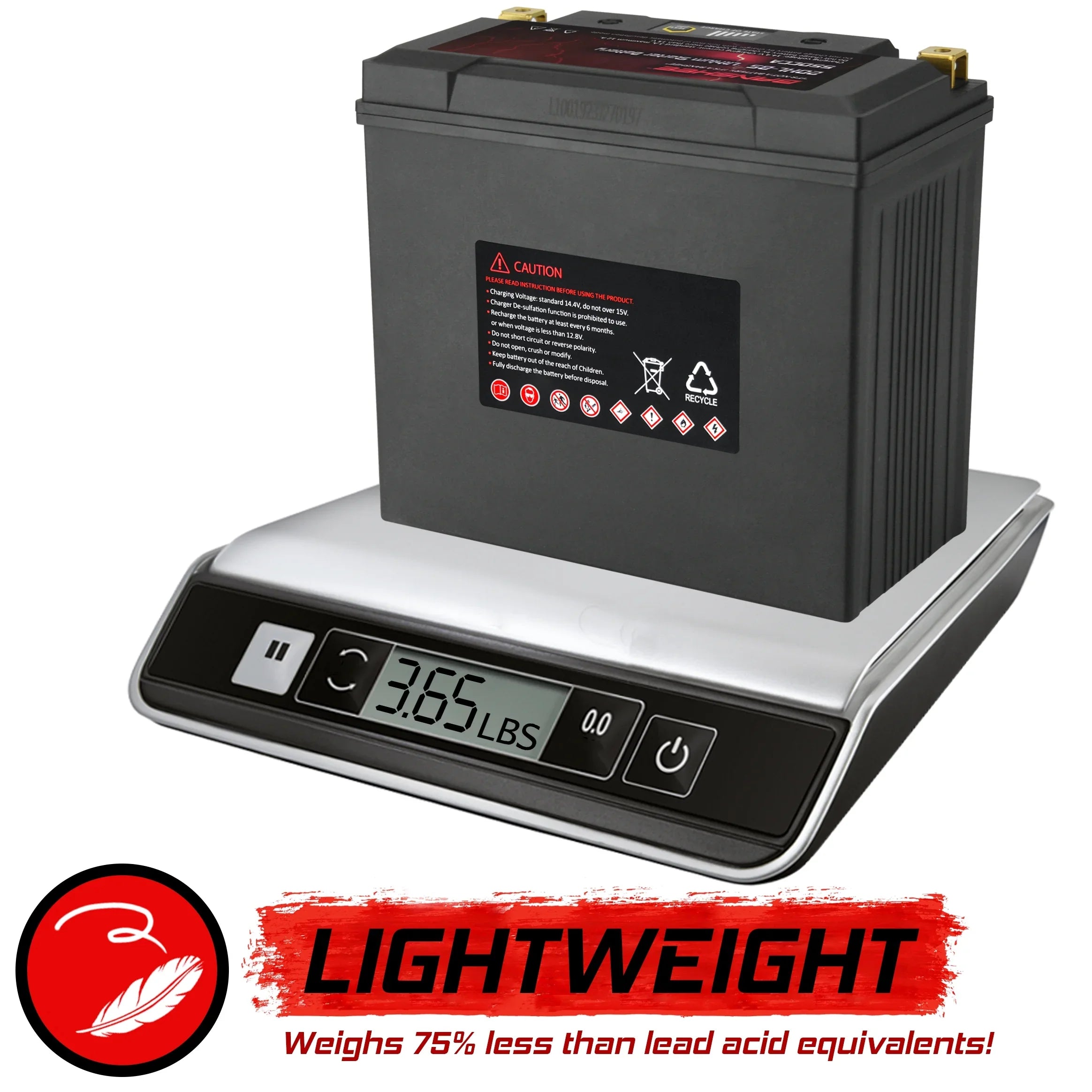 Banshee YTX20L-BS LiFePO4 Motorsports Battery Compatible with American Iron Horse Ranger 2001 to 2002