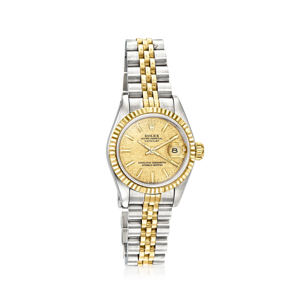 Ross-Simons Pre-Owned Rolex Datejust Women's 26mm Automatic Stainless Steel and 18kt Yellow Gold Watch, Women's, Adult