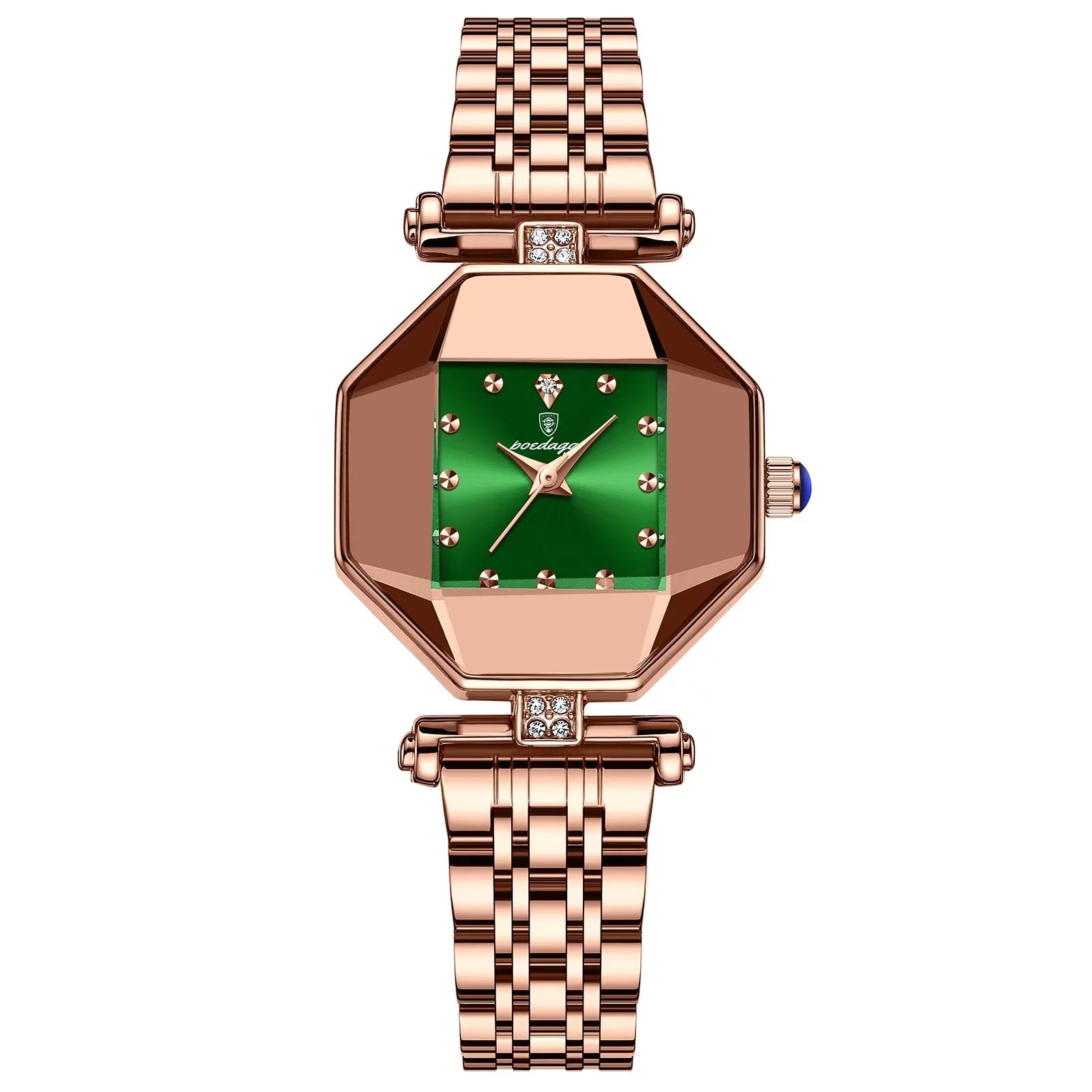 POEDAGAR Women Watch Rose Gold Stainless Stain Steel Quartz Wristwatch Waterproof Fashion Top Brand Luxury Ladies Watches Gift