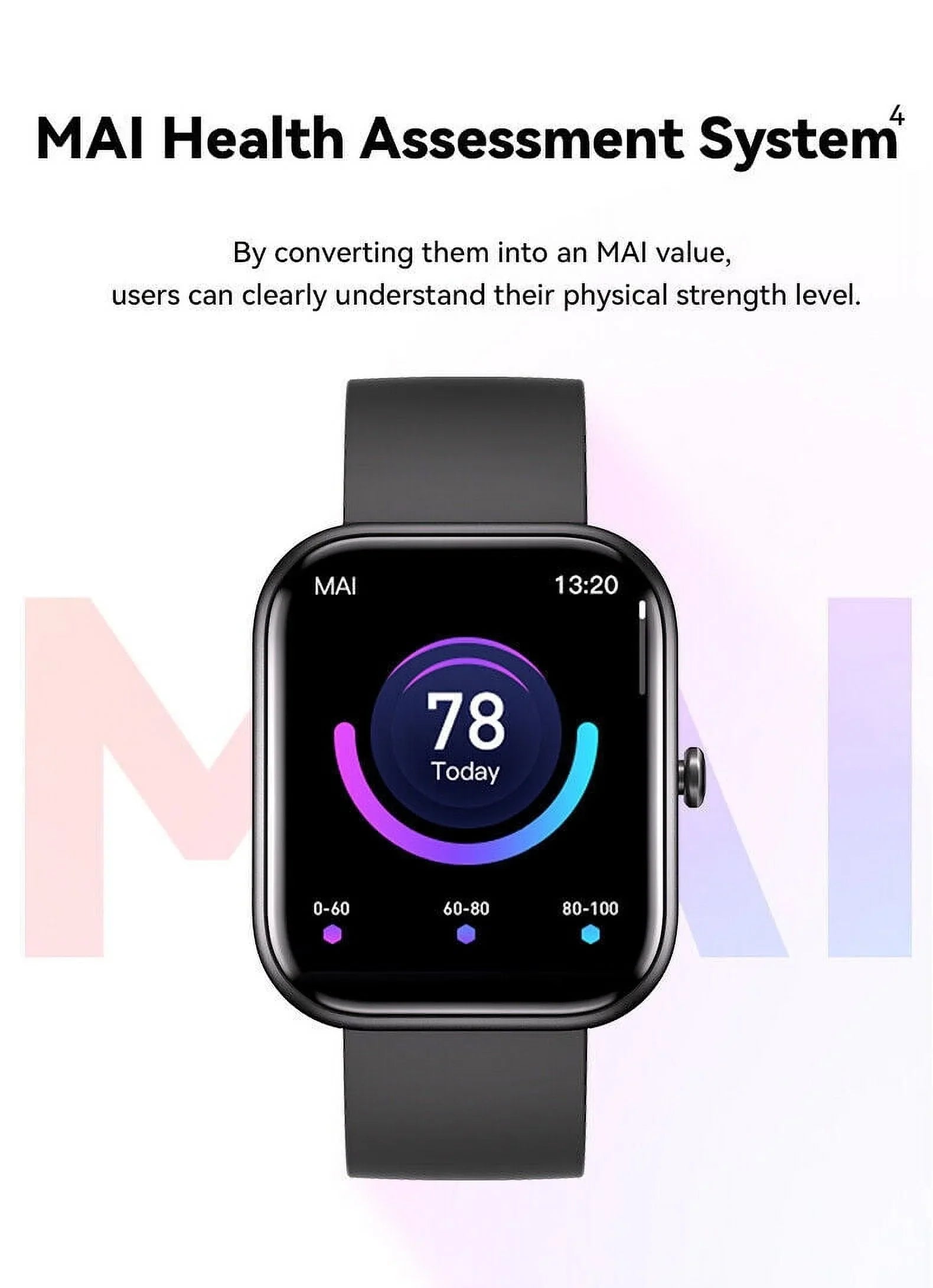 GTS5 Smart Watch Blood Pressure Fitness Tracker Women Men for Android and iOS Black