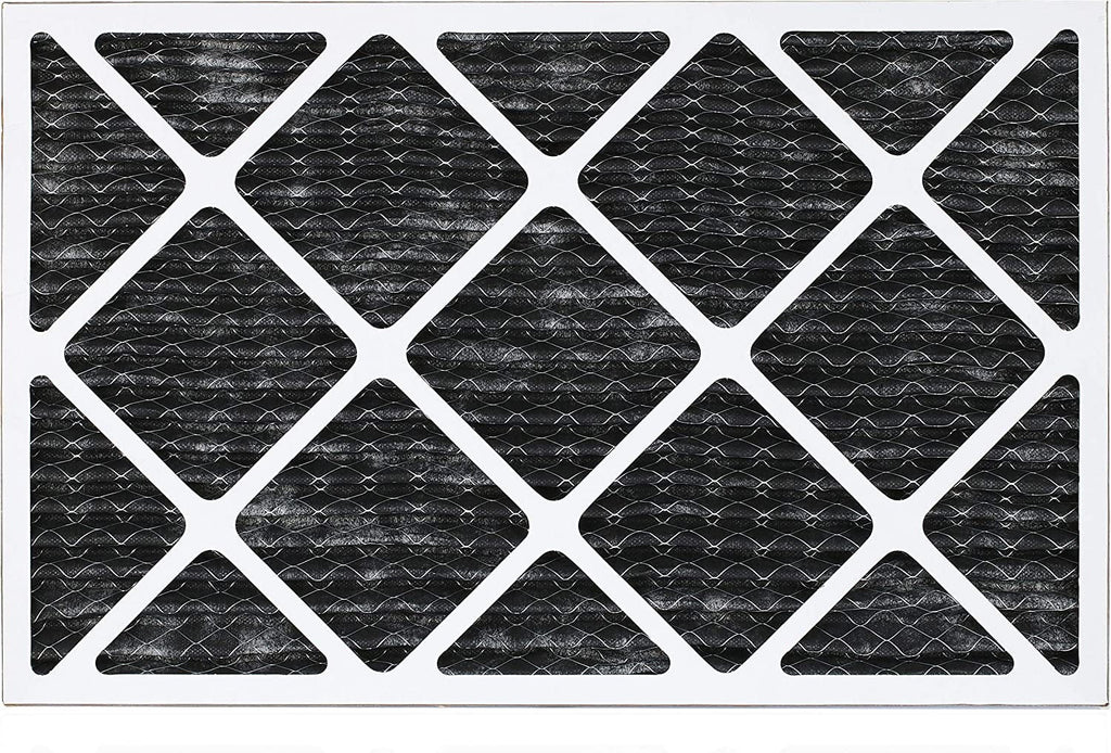 Filterbuy 16x24x1 MERV 8 Odor Eliminator Pleated HVAC AC Furnace Air Filters with Activated Carbon (2-Pack)