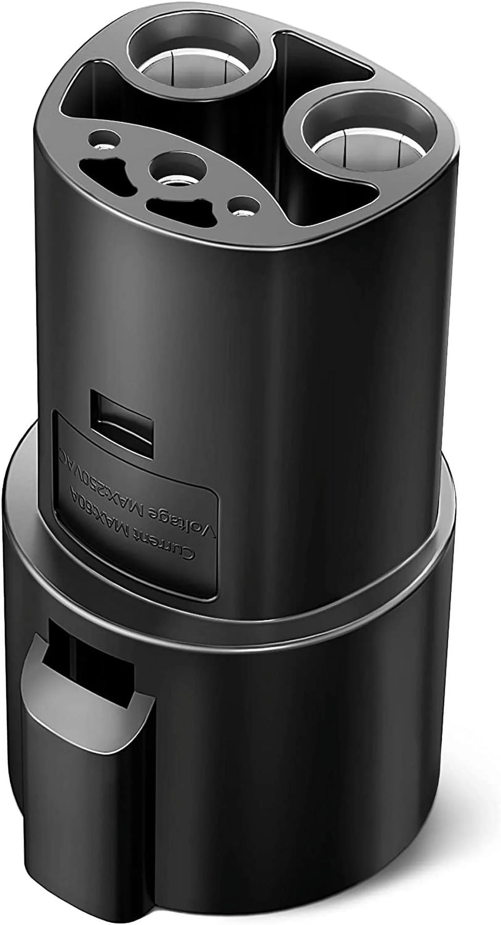 Campmoy Tesla to J1772 Adapter, 60A & 250V AC - Compatible with SAE J1772 Electric Vehicle (EV) Chargers (Black)