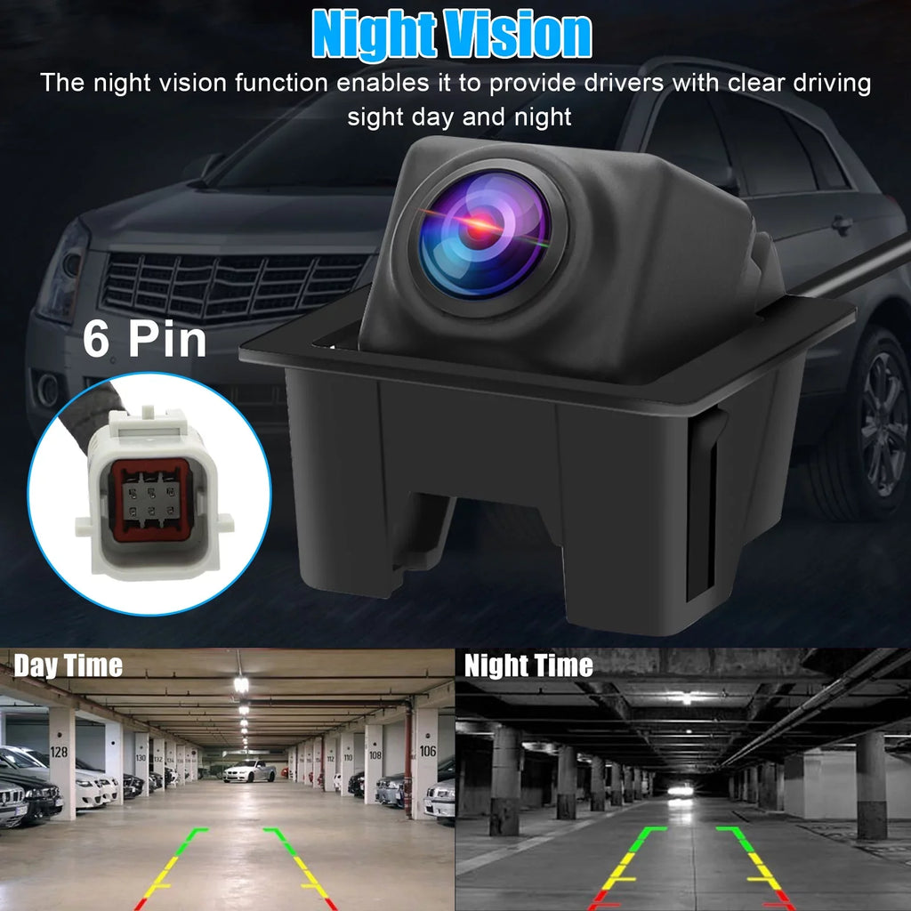 Rear View Backup Camera for Cadillac SRX, TSV Back Up Parking Assist Cam 23205689, 22915398, 15926122, 20910350 Replacement for 2010 2011 2012 2013 2014 2015 2016 Cadillac SRX