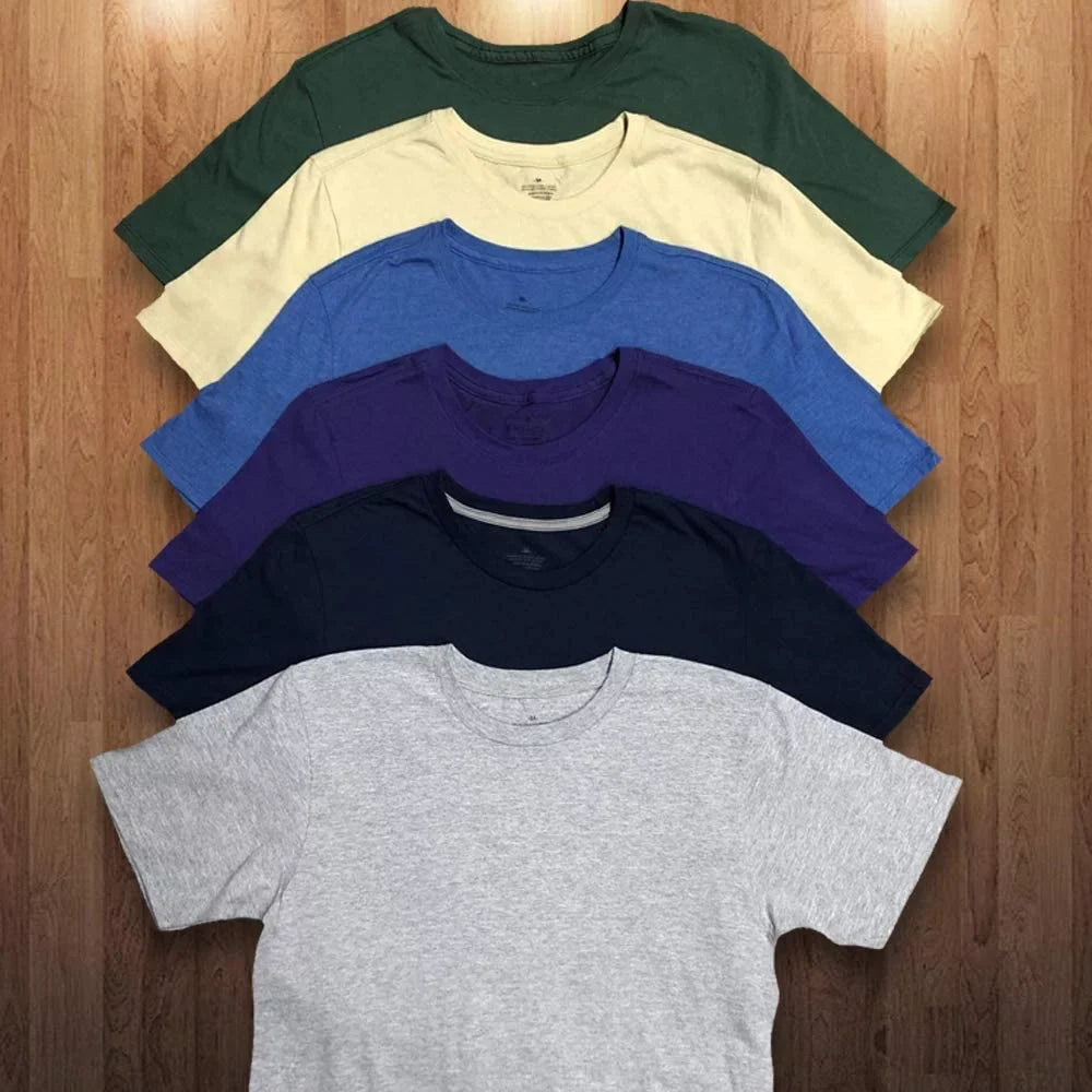60 Pack of Bulk Mens Cotton Crew Tshirts, Assorted Wholepromotion Sleeve Tee Shirts (60 Pack Mens Tshirts Pack A, Small)