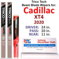 2020 Cadillac XT4 Beam Blade Wipers (Set of 3) w/Rear Wiper