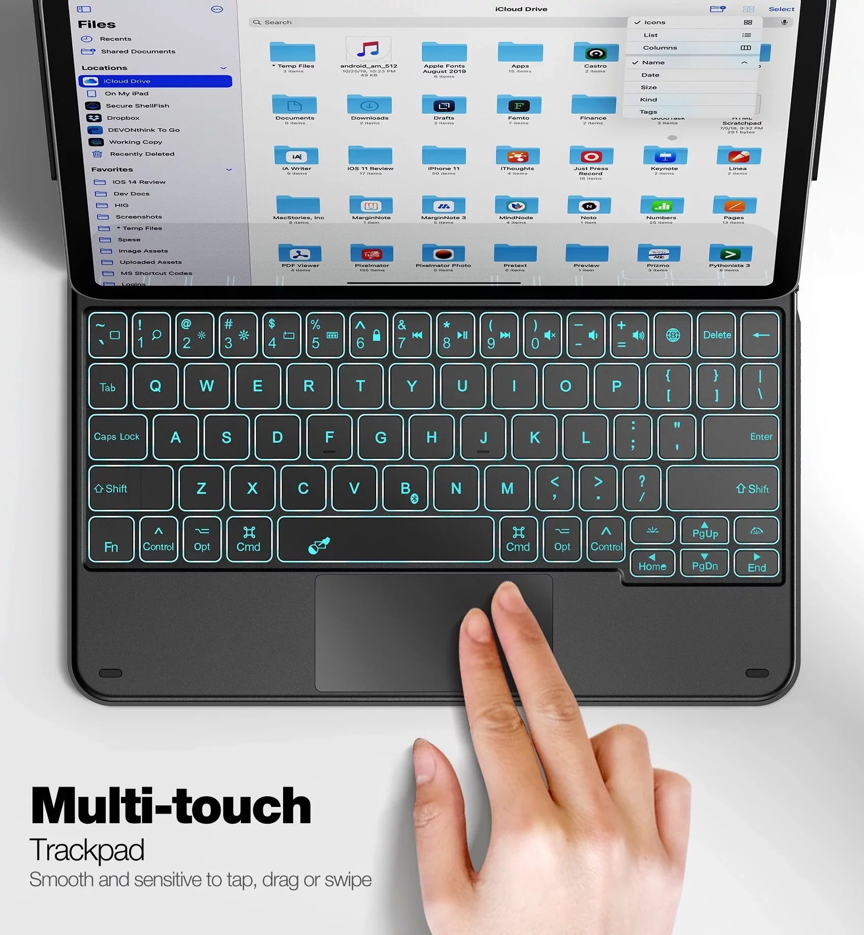 Dracool Keyboard Case Compatible with iPad 10th Generation 10.9 inch 2022 with Multi-Touch Trackpad Magic Type Keyboard Slim Thin Backlit Wireless Keyboard for iPad 10 Gen 10.9"