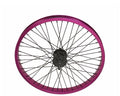 Bike 20 x 2.125 Alloy Rear Wheel 9T Driver 48 Spoke 14gSS/Black 14mm Axle Sealed Bearing Double Wall Purple.
