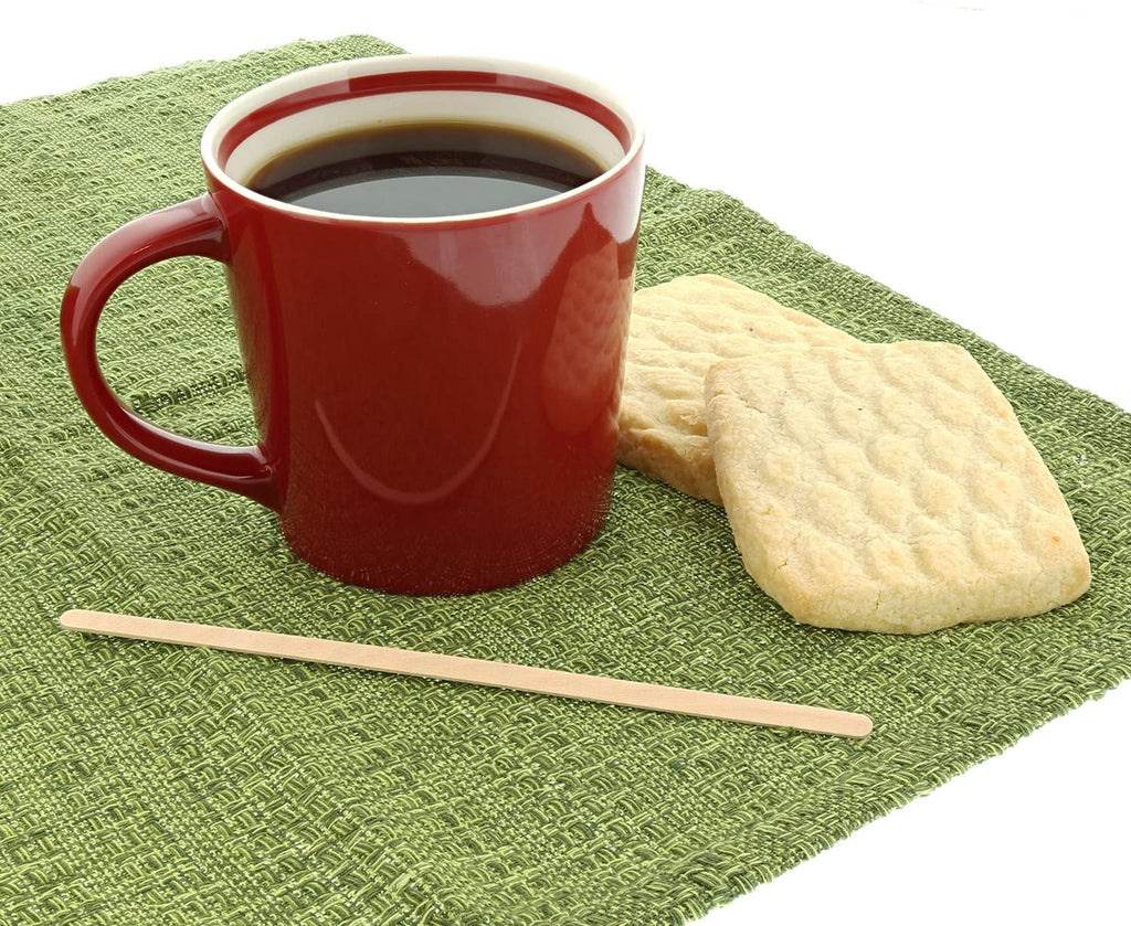 Royal 7.5" Individually Wrapped Wood Coffee Stirrers Case of 5000
